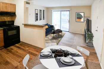 Kitchen and living area